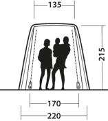 AUVENT INDEPENDANT ARRIERE DUNECREST, H 155-185cm, Peugeot Rifter/Berlingo/VW Caddy