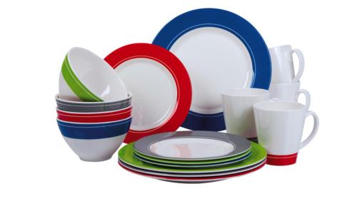 BURANO - SERVICE MELAMINE pour 4 PERSONNES