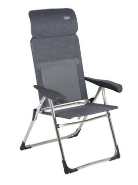FAUTEUIL AVEC TETIERE REGLABLE AL-213 GRIS FONCE - CRESPO