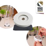 4 CAPUCHONS DE VERRE  PIED MAGNETIQUES NANO-GEL-PAD BLACK SILWY
