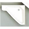 LAVABO D'ANGLE ENCASTRABLE BLANC EN ABS 41,5 x 35 x 6 cm