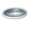 LAVABO ENCASTRABLE MINI-OVALE ARGENT 45 x 27,5 x 15 cm