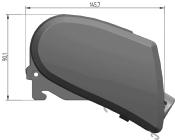 STORE CASSETTE OMNISTOR 6300 - BLACK - 375x250cm MYSTIC GRIS