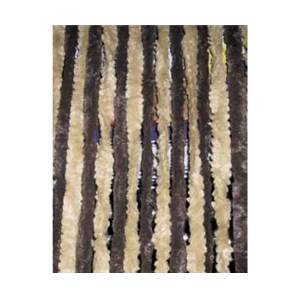 RIDEAU CHENILLE ANTI INSECTES - Brun/Beige - 56x205 cm