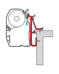 ADAPTATEUR RAIL CARAVANE pour Fiamma F1/F45i/F45iL/F50/F55