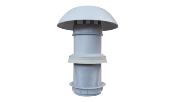 CHEMINEE DE TOIT CARAVANE GRISE RESISTANT A LA CHALEUR Ø 130 mm x 175mm