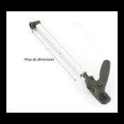 COMPAS ALU BOUT NOIRS POUR BAIE DOMETIC SEITZ POUR BAIE HAUTEUR 600MM - COTE GAUCHE
