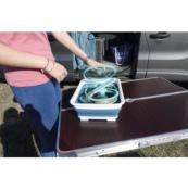 BASSINE BLEUE EN SILICONE PLIABLE 37 x 27cm 
