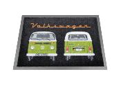 Paillasson VW T2 Combi, 70x50cm - Front & Arrire/vert