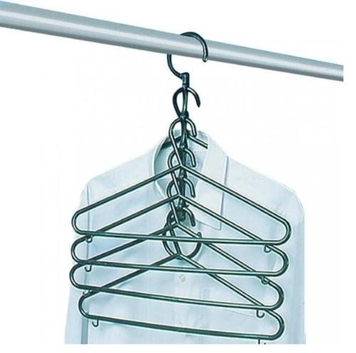 BARRE DE PENDERIE + 8 CINTRES PLASTIQUE