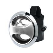 BOUTON DE PORTE PUSH LOCK TOURNANT CHROME