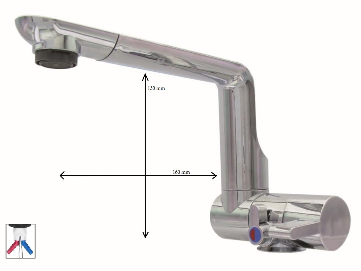 Robinet Mitigeur automatique ARONA - CHROMÉ