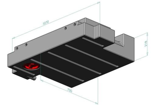 Réservoir d'eaux usées 100 L pour MB Sprinter, VW Crafter et MAN TGE à partir de 2017