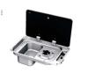 COMBINE CAN FL1323 - 1 FEU + EVIER RECTANGLE + COUVERCLE 530X340mm