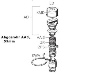 TUYAU ÉVACUATION AA3 pour TRUMATIC E4000