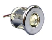 MINI SPOT LED 12V ENCASTRABLE LUMIERE BLANCHE chromé 0,06W 19mm
