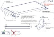 SUPPORT DE FIXATION ALUMINIUM PANNEAU SOLAIRE 550mm, 1 paire 