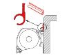 RAIL PLAT A VISSER-COLLER 25mm ALUMINIUM 2.5m (2x1.25m)