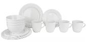 SERVICE A VAISSELLE MELAMINE ANTIDERAPANTE POUR 4 PERSONNES EDELWEISS - GIMEX