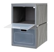 CASIER PLIANT CARBEST BOX 2 - 30xH50x40cm - 2 COMPARTIMENTS 