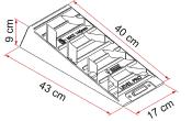CALES MISE A NIVEAU 5 Tonnes LEVEL PRO Fiamma GRISES
