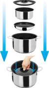 Set de casseroles ACADEMY NG - 5 + 1 pièce