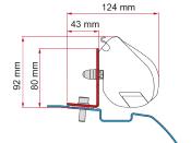 ADAPTATEUR pour Nissan NV200 / Evalia pour Fiamma F35PRO