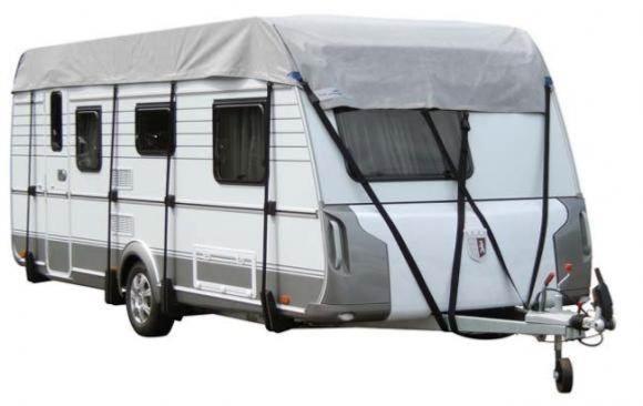 Bâche et housse de protection de toit pour caravane 605x300cm, gris - REIMO, Bâche de protection toit caravane, Auvent, Accessoires Camping-car
