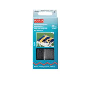 BANDES DE VELCRO AUTO-ADHESIVE 2 X 60 CM - NOIR