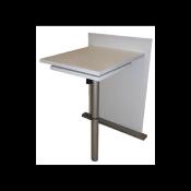 PIED DE TABLE 700mm DOUBLE PLATEAU PIVOTANT 360° ANTHRACITE ISLE 6957 