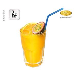 LOT DE 2 VERRES A JUS DE FRUIT ESTELLA - 40cl