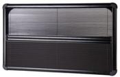 CADRE INTÉRIEUR ALUMINIUM NOIR AVEC STORE ET MOUSTIQUAIRE POUR BAIE CARBEST DE T5/T6 