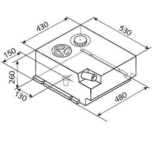 RÉSERVOIR FUSION EV 1111 - 50L - 53X15X26CM