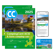 ACSI GUIDE CAMPING-CAR + AIRES DE CAMPING CAR + CARTE ACSI 2025