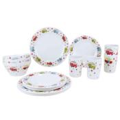 COFFRET DE VAISSELLE MELAMINEE GIMEX SUMMER CAMPING