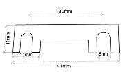 FUSIBLES A LANGUETTE 30A x 5 pieces