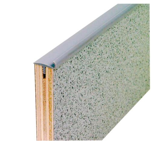 BORDURE PORTE AVEC LEVRE GRIS MOYEN - rouleau de 40m