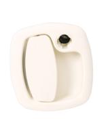 VERROU SERRURE BLANCHE EXTERIEUR + INTERIEUR HSC FAP SANS BARILLET