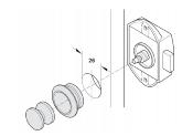 FERMETURE MEUBLE PUSH LOCK GRIS - boite de 50 pièces