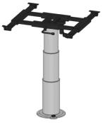 PIED DE TABLE TELESCOPIQUE 335/730mm PLATEAU COULISSANT / PIED PIVOTANT