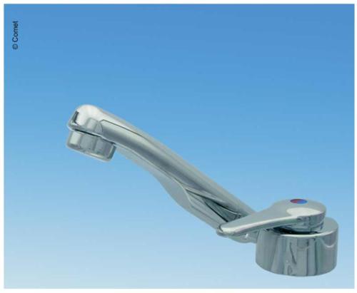 MITIGEUR MONO-LEVIER FLORENZ PLASTIQUE CHROME AVEC BEC 14.5 CM