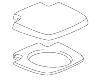 LUNETTE + COUVERCLE POUR PORTA POTTI 465 GRANITE