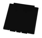 COUVERCLE DE RECHANGE CARRE NOIR POUR PRISE CEE EXTERIEURE ENCASTREE