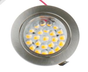 SPOT 24  LEDS  A ENCASTRER EN INOX BROSSÉ