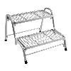 DOUBLE MARCHE PIED PLIANT ACIER 50x37.5x26.5cm