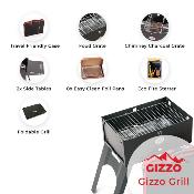 KIT BARBECUE GRILL PLIABLE GIZZO + ACCESSOIRES + LOT 2 BRIQUETTES OFFERT 