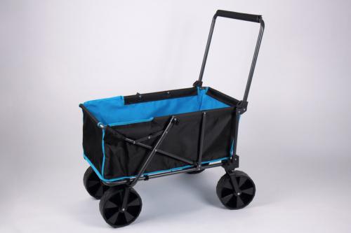 CHARIOT DE TRANSPORT  PLIANT Charge 50 kg noir et bleu 