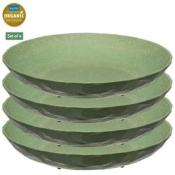 KOZIOL assiette creuse CLUB Ø22cm, lot de 4 vert feuille 