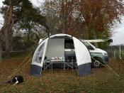 AUVENT INDEPENDANT A FIBRE 1er Prix REIMO TOUR EASY YOUNG 2 - 300x270cm hauteur 180-220cm