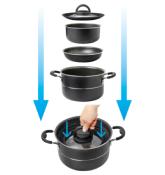  Set de casseroles PIRATE NG 7+1  Ø 22 